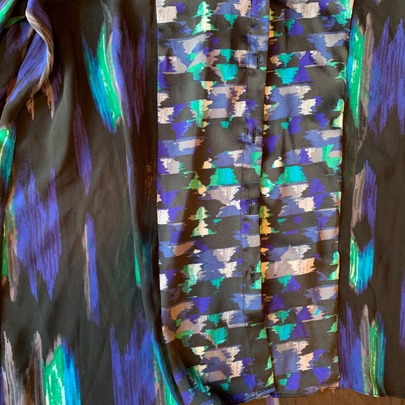 Kirna Zabete at Target Abstract Print Button Down - Picture 2 of 7